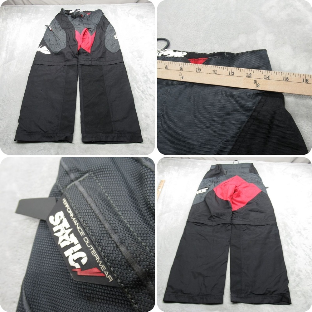 Thor Riding Pants Mens 28x29 Black Static Performance Convertible Motocross
